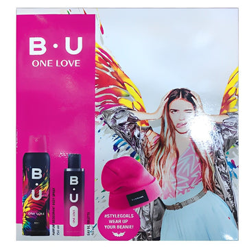 B.U. Candy Love Eau de Toilette 50ml, Deodorant Spray 150ml & Gift Beanie